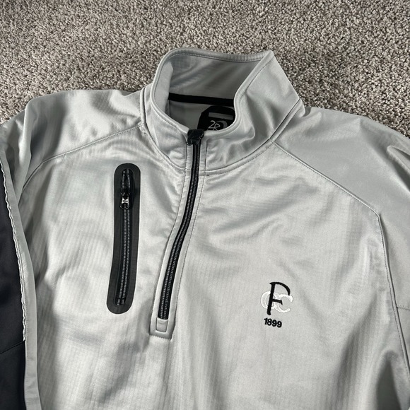 Zero Restriction Golf Jacket Men Large Gray‎ Country Club Full Zip Tour Series - Picture 4 of 10